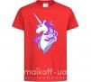 Детская футболка Violet unicorn Красный фото