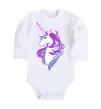 Детский боди Violet unicorn Белый Детский боди Violet unicorn Белый фото