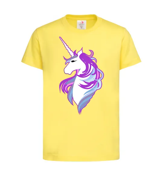 Детская футболка Violet unicorn Лимонный фото