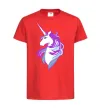 Детская футболка Violet unicorn Красный фото