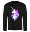Свитшот Violet unicorn Черный фото