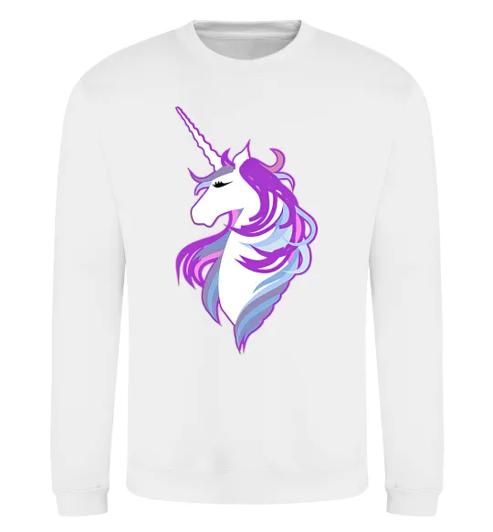 Свитшот Violet unicorn Белый фото