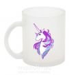Чашка скляна Violet unicorn Фроузен фото
