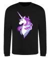 Світшот Violet unicorn Чорний фото