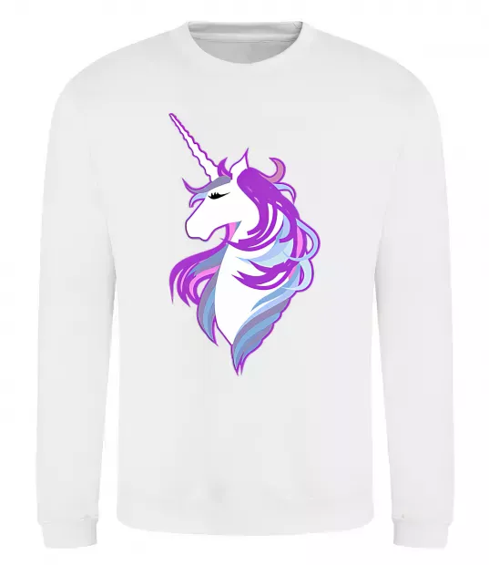 Світшот Violet unicorn Білий фото
