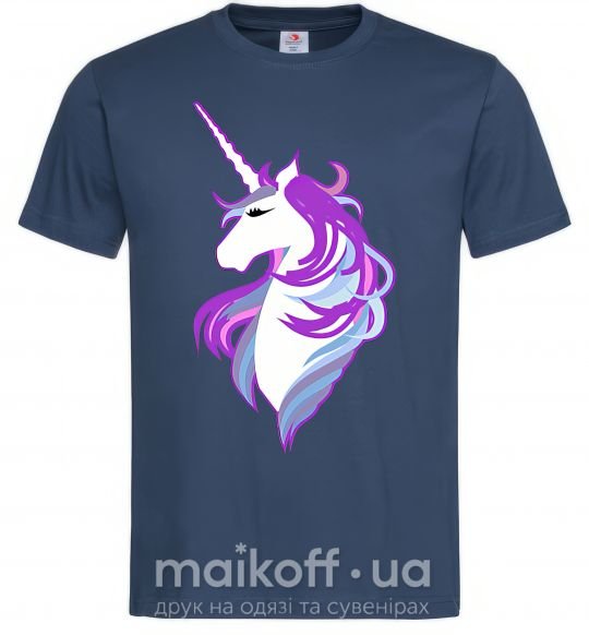 Чоловіча футболка Violet unicorn Темно-синій фото