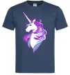 Мужская футболка Violet unicorn Темно-синий Мужская футболка Violet unicorn Темно-синий фото