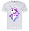 Мужская футболка Violet unicorn Белый фото