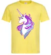 Мужская футболка Violet unicorn Лимонный Мужская футболка Violet unicorn Лимонный фото