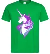 Мужская футболка Violet unicorn Зеленый Мужская футболка Violet unicorn Зеленый фото