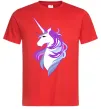 Мужская футболка Violet unicorn Красный Мужская футболка Violet unicorn Красный фото