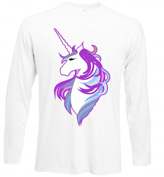 Лонгслів Violet unicorn Білий фото