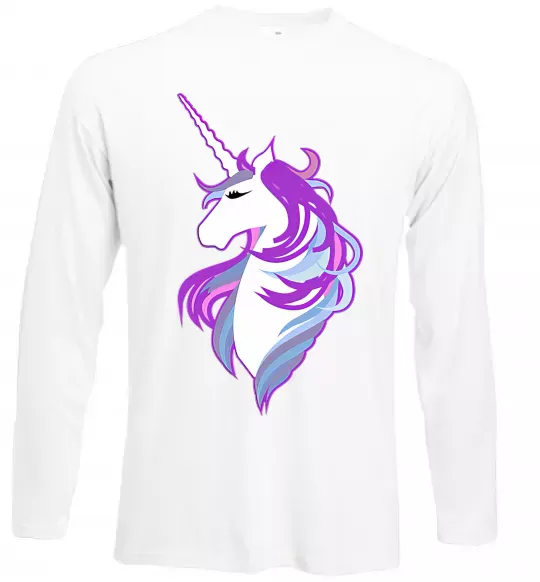 Лонгслив Violet unicorn Белый фото