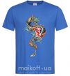 Чоловіча футболка Дракон Иероглиф Яскраво-синій фото