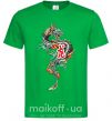 Мужская футболка Дракон Иероглиф Зеленый фото