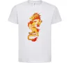 Детская футболка Yellow-red dragon Белый фото
