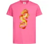 Детская футболка Yellow-red dragon Ярко-розовый фото