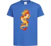 Детская футболка Yellow-red dragon Ярко-синий фото
