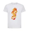 Детская футболка Yellow-red dragon Белый фото