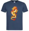 Мужская футболка Yellow-red dragon Темно-синий фото