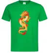 Мужская футболка Yellow-red dragon Зеленый фото