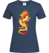 Жіноча футболка Yellow-red dragon Темно-синій фото