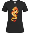 Жіноча футболка Yellow-red dragon Чорний фото