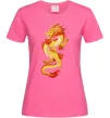Жіноча футболка Yellow-red dragon Яскраво-рожевий фото