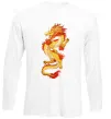 Лонгслів Yellow-red dragon Білий Лонгслів Yellow-red dragon Білий фото
