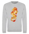 Свитшот Yellow-red dragon Серый меланж Свитшот Yellow-red dragon Серый меланж фото