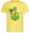 Мужская футболка Мультяшный дракон Лимонный фото