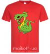 Мужская футболка Мультяшный дракон Красный фото
