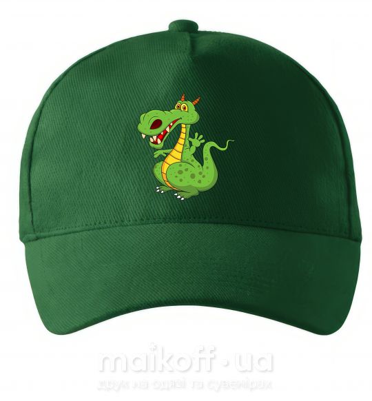 Кепка Мультяшный дракон Темно-зеленый фото