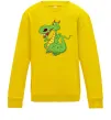 Детский Свитшот Мультяшний дракон Солнечно желтый Детский Свитшот Мультяшний дракон Солнечно желтый фото