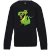 Детский Свитшот Мультяшний дракон Черный Детский Свитшот Мультяшний дракон Черный фото