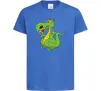 Детская футболка Мультяшний дракон Ярко-синий фото