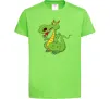 Детская футболка Мультяшний дракон Лаймовый фото