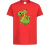 Детская футболка Мультяшний дракон Красный фото