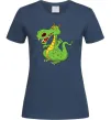 Женская футболка Мультяшний дракон Темно-синий фото