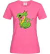 Женская футболка Мультяшний дракон Ярко-розовый фото