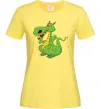 Женская футболка Мультяшний дракон Лимонный фото