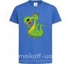 Дитяча футболка Мультяшный дракон Яскраво-синій фото