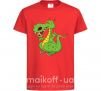 Дитяча футболка Мультяшный дракон Червоний фото