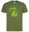 Чоловіча футболка Мультяшний дракон Оливковий Чоловіча футболка Мультяшний дракон Оливковий фото