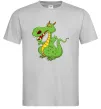 Чоловіча футболка Мультяшний дракон Сірий Чоловіча футболка Мультяшний дракон Сірий фото