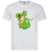 Чоловіча футболка Мультяшний дракон Білий Чоловіча футболка Мультяшний дракон Білий фото