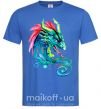 Мужская футболка Pastel dragon Ярко-синий фото