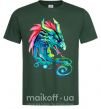 Мужская футболка Pastel dragon Темно-зеленый фото