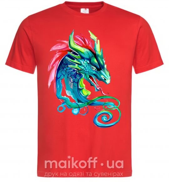 Чоловіча футболка Pastel dragon Червоний фото
