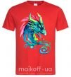 Мужская футболка Pastel dragon Красный фото